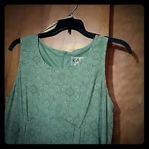 3 for $30 Kari NY Sleeveless Green Dress